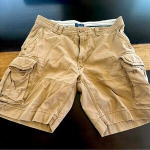 Polo by Ralph Lauren Camel Cargo Shorts. Size 38
